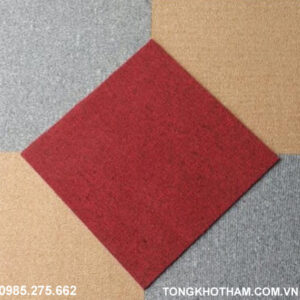 Thảm tấm vàng ghi đỏ